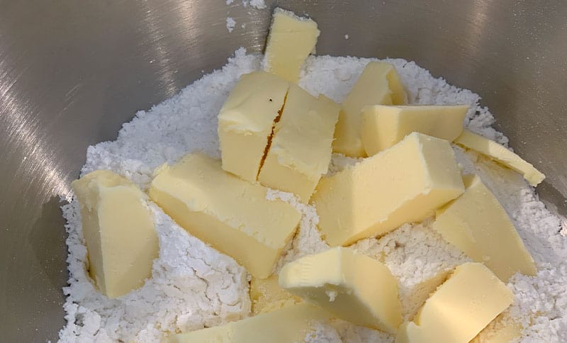 Préparation de pâte à tarte sucrée sans gluten